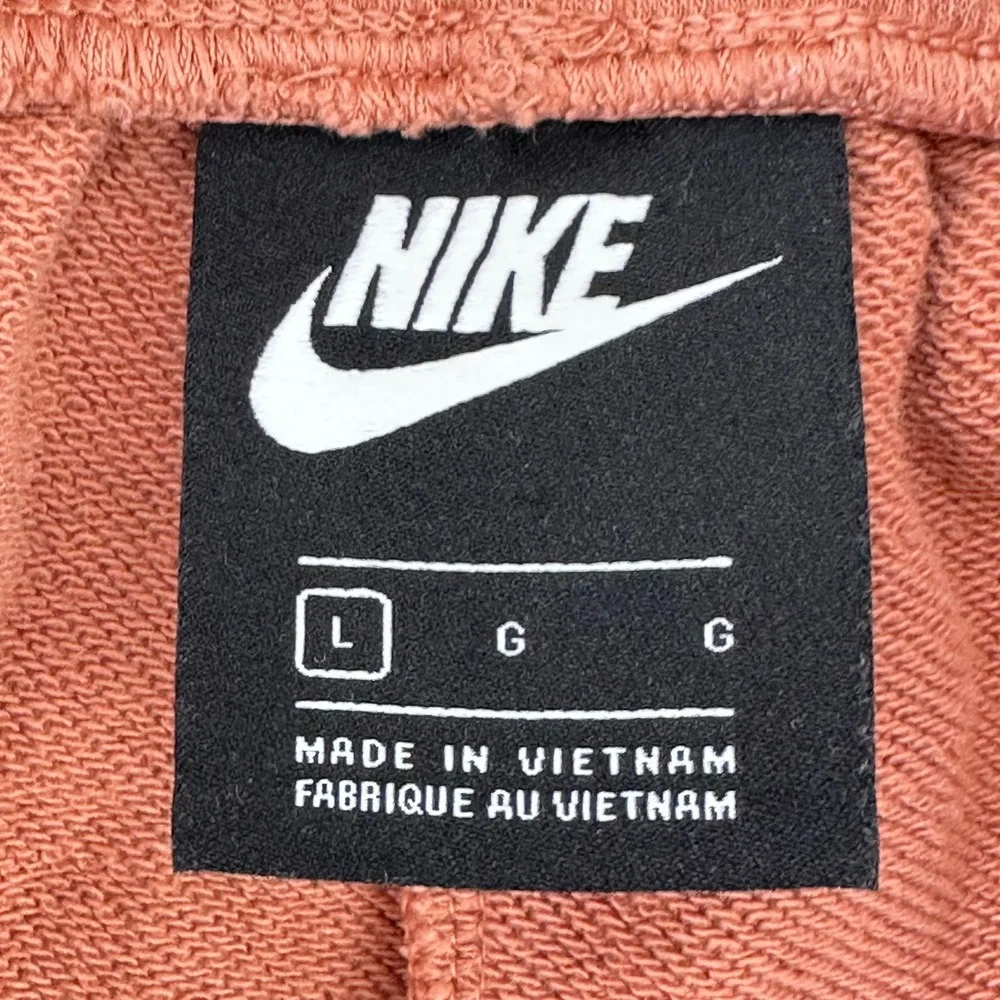 Nike‎ Athletic Shorts Women L Terracotta Orange Gym Baggy Loose High Rise
